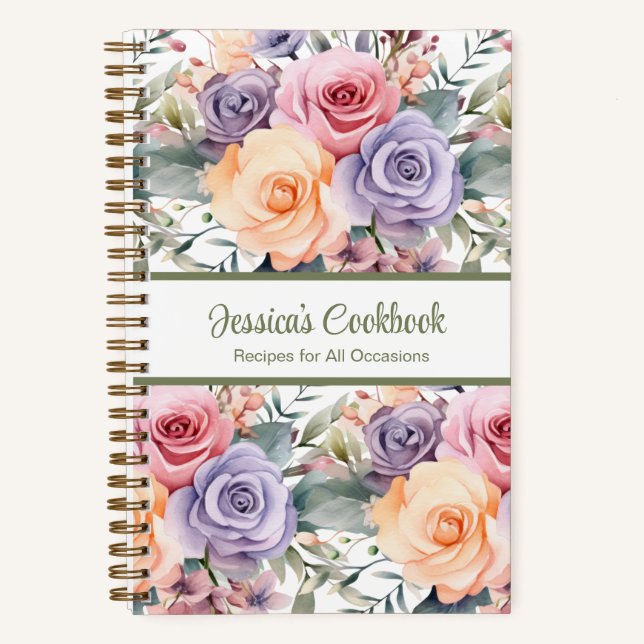 Livre de cuisine personnalisé Carnet Recettes de f (Recto)