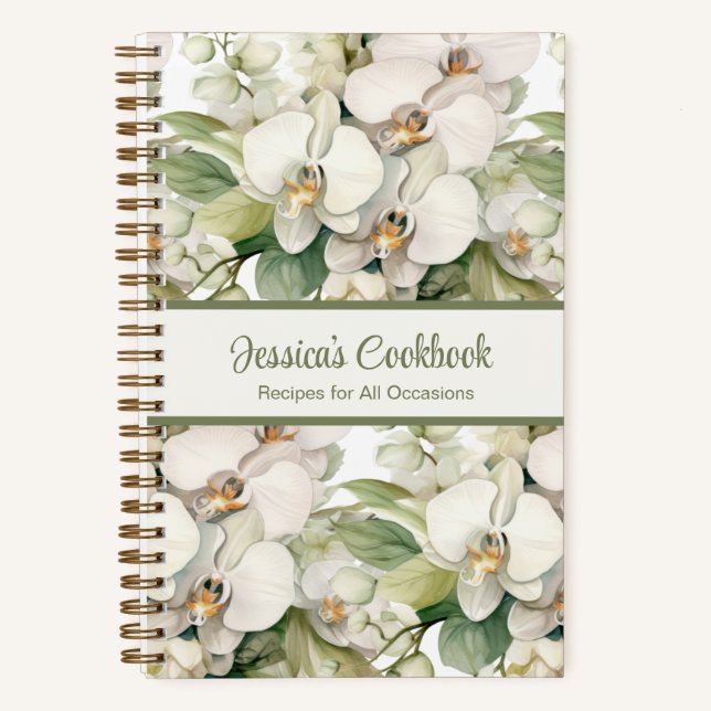 Livre de cuisine personnalisé Carnet Recettes d'or (Recto)