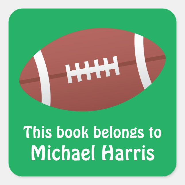 Livre de la plaque de football étiquette / tag pou (Devant)