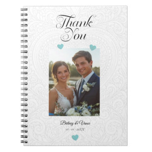 Livre de notes de la liste des Mercis mariages