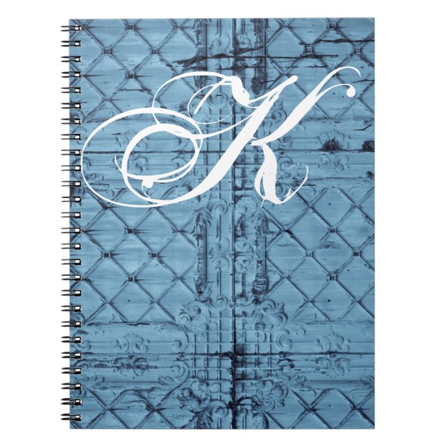 Livre de notes personnalisées Rustic Tin Panel Cei (Devant)