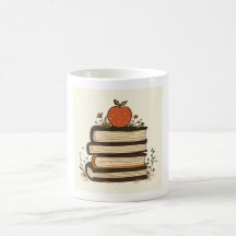 Livre de professeur Pile Pomme Mug