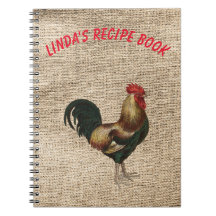Livre de recette avec le coq et personnalisé