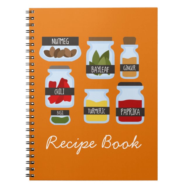 Livre de recettes aux épices de cuisine (Devant)