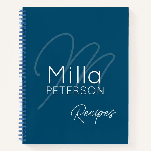 Livre de recettes bleu (Devant)