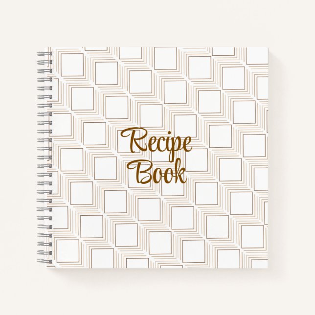 Livre de recettes carré en chute libre (Devant)