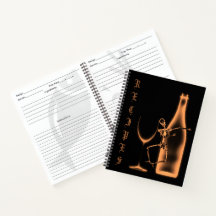 Livre de recettes de bouteille de squelette X-Ray 