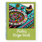 Livre de recettes de chaux vibrant de table mexica
