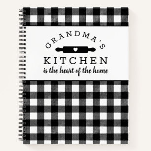 Livre de recettes de cuisine de grand-mère de Buff