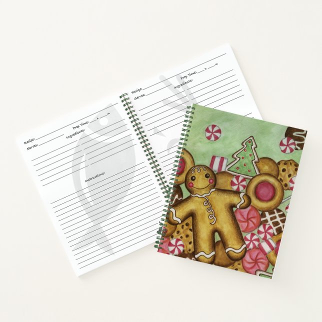 Livre de recettes de dessert de pain d'épices (Intérieur)