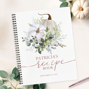 Livre de recettes de douche nuptiale de citrouille