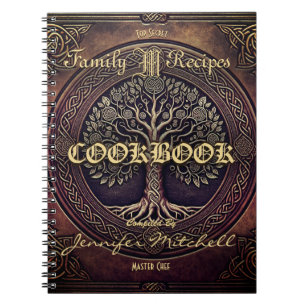 Livre de recettes de la famille Vintage personnali