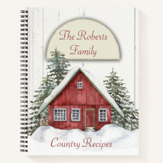 Livre de recettes de la scène d'hiver de Red House