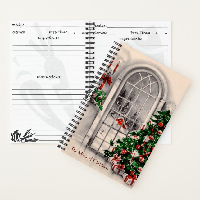 Livre de recettes de magie de Noël personnalisé (À l'intérieur)