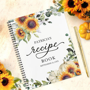 Livre de recettes de mariage automnal Tournesol Ci