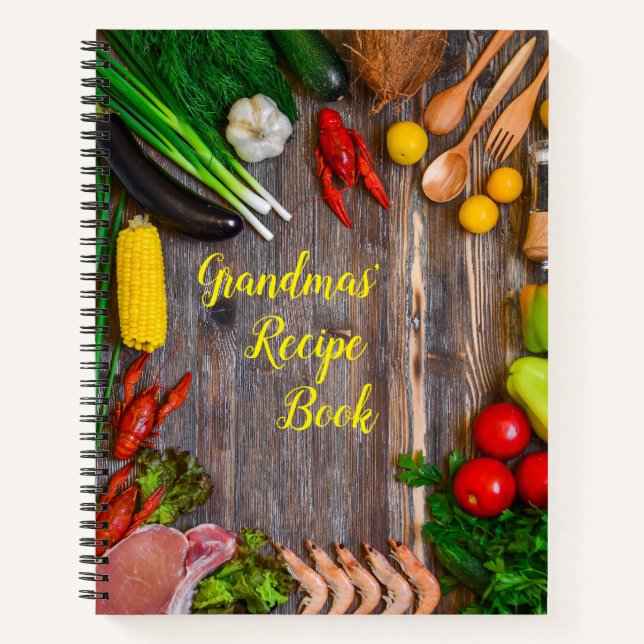 Livre de recettes de nom personnalisable (Devant)