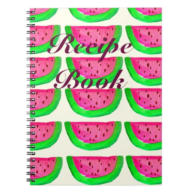 Livre de recettes de pastèque rose juteuse (Devant)