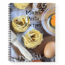 Livre de recettes de pâtes personnalisées