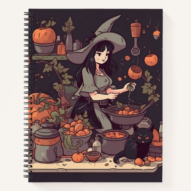 Livre de recettes de sorcière de cuisine (Devant)