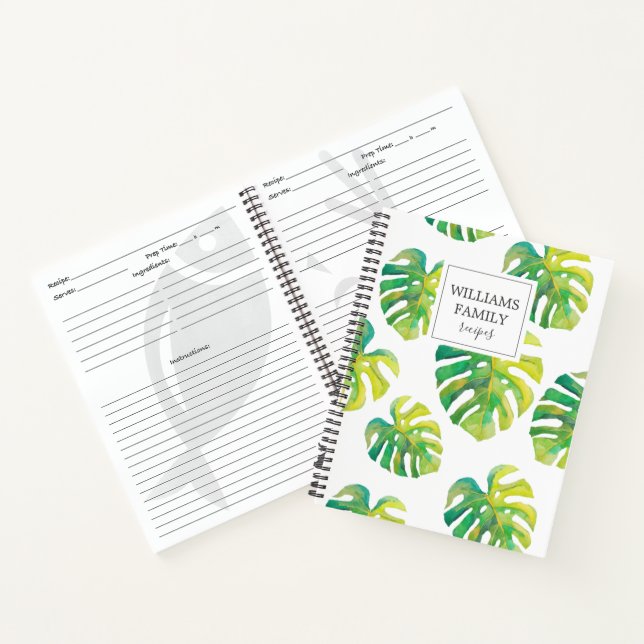Livre de recettes familiales personnalisées Monstè (Intérieur)