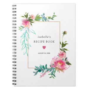 Livre de recettes florales de pivoine rose