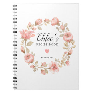 Livre de recettes florales rose Rose