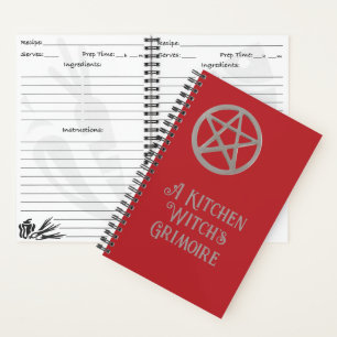 Livre de recettes Grimoire Blank de la sorcière de