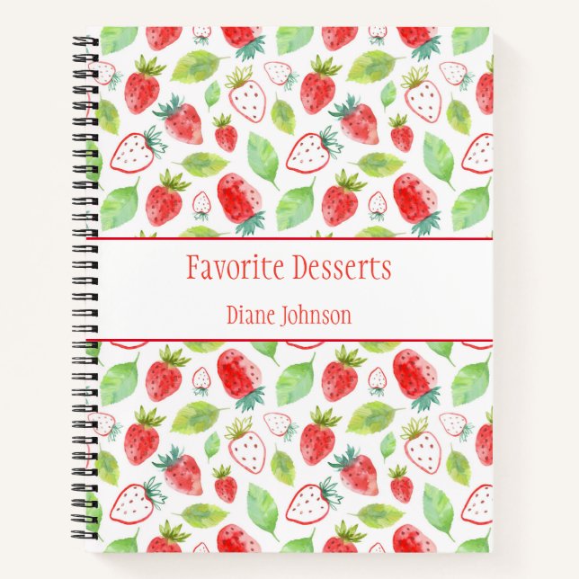 Livre de recettes Luscious Red Strawberries (Devant)