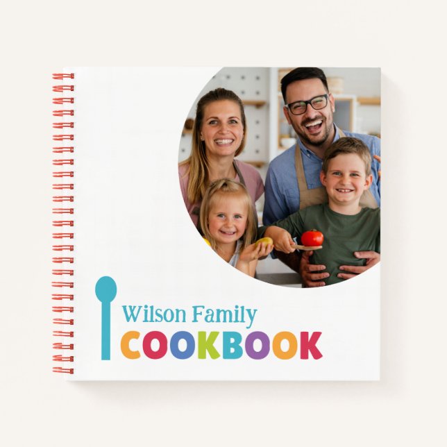 Livre de recettes personnalisé (votre photo) (Devant)