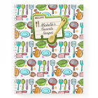 Livre de recettes personnalisées colorées