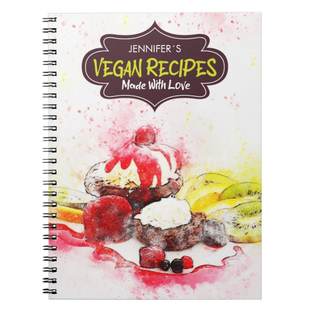 Livre De Recettes Personnalisées, Recettes De Végé (Devant)