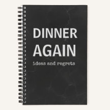 Livre de recettes pour dîner à nouveau | Cahier de