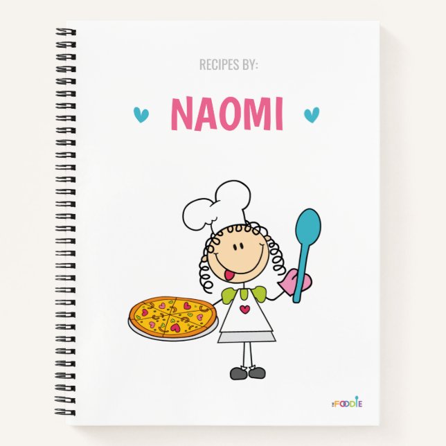 Livre de recettes pour enfants personnalisées (Devant)