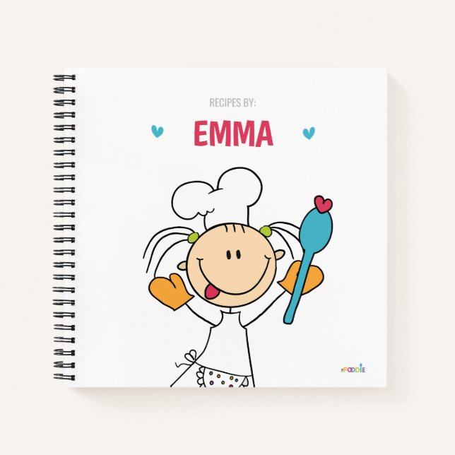 Livre de recettes pour enfants personnalisées (Devant)