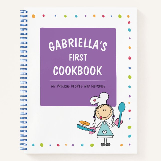 Livre de recettes pour enfants personnalisées (Devant)