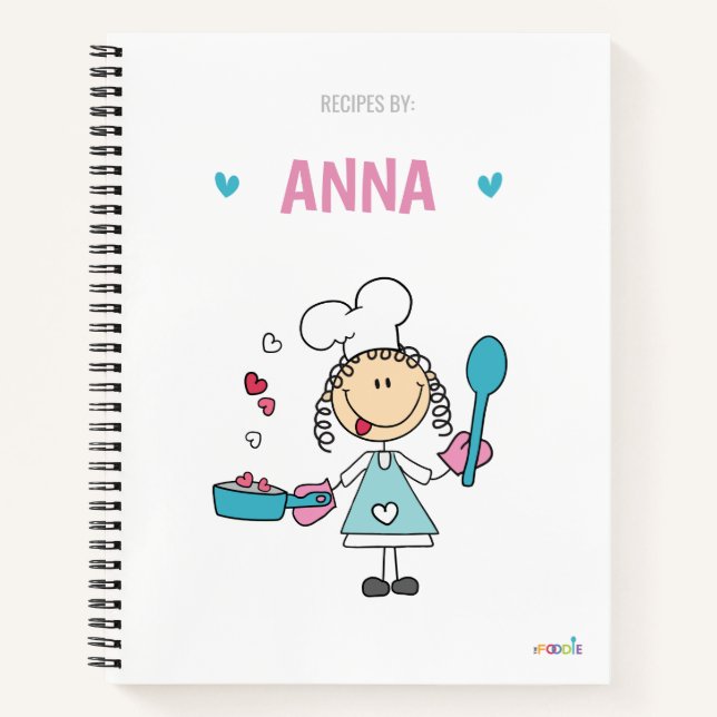 Livre de recettes pour enfants personnalisées (Devant)
