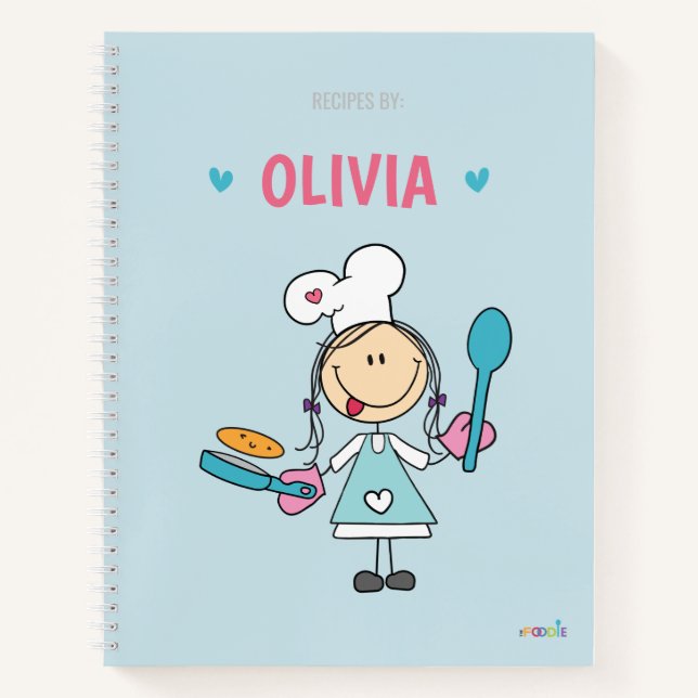 Livre de recettes pour enfants personnalisées (Devant)