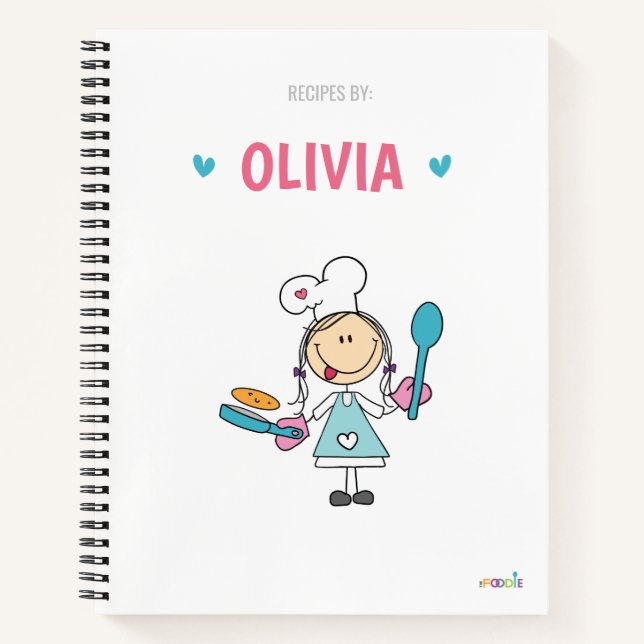 Livre de recettes pour enfants personnalisées (Devant)