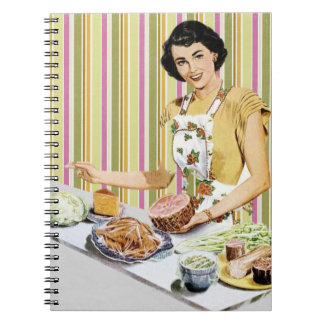 Livre de recettes pour femmes vintage, Retro