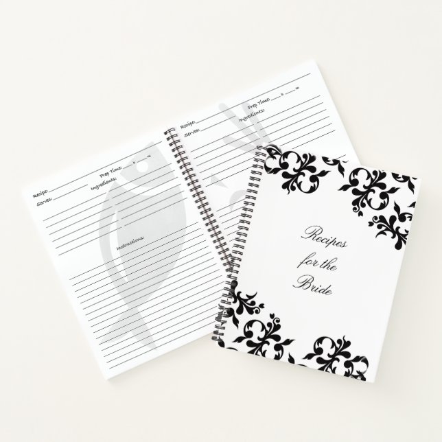 Livre de recettes "Pour la mariée" (Intérieur)