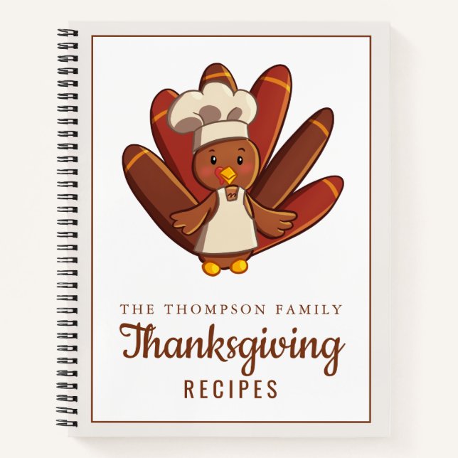 Livre de recettes Thanksgiving Turquie Chef person (Devant)
