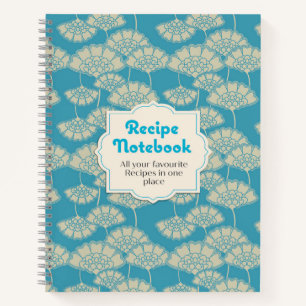 Livre de recettes vierge du bloc-notes de recette