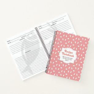 Livre de recettes vierge du bloc-notes de recette