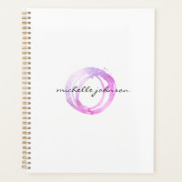 Livre de rendez-vous Luxe Pink Peint Circle
