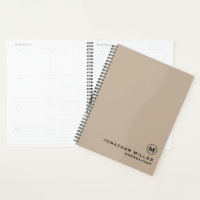 Livre de rendez-vous minimal moderne Monogramme