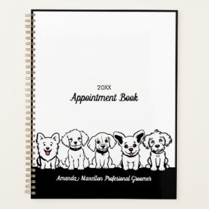 Livre de rendez-vous professionnel Groomer Dogs