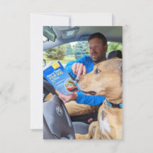Livre de voiture Funny Chien Carte photo