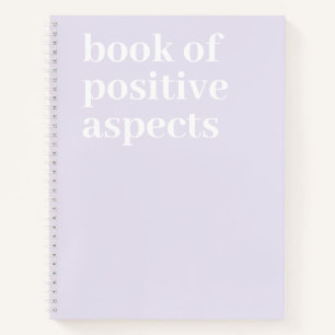 Livre des aspects positifs Texte minimaliste viole