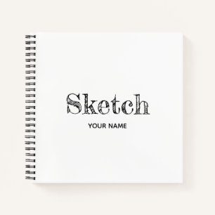 Livre d'esquisse avec votre nom Artiste Notebook