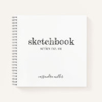Livre d'esquisse minimaliste rustique